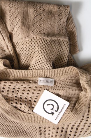 Дамски пуловер Atelier GS, Размер L, Цвят Бежов, Цена 7,25 лв.