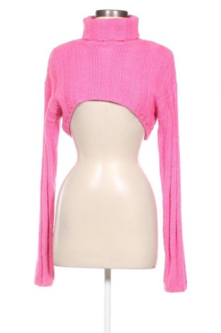 Дамски пуловер Bershka, Размер L, Цвят Розов, Цена 14,50 лв.