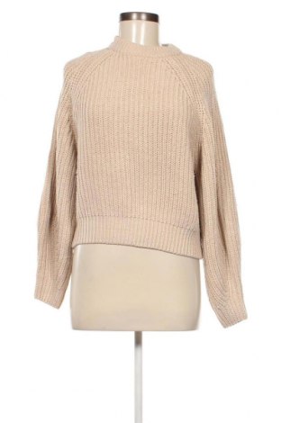 Дамски пуловер Bershka, Размер S, Цвят Бежов, Цена 14,50 лв.