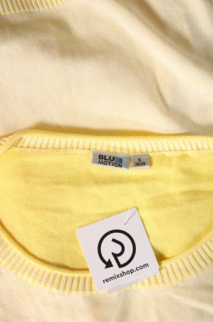 Дамски пуловер Blue Motion, Размер S, Цвят Жълт, Цена 8,12 лв.