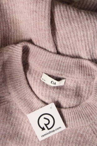 Pulover de femei C&A, Mărime L, Culoare Roz, Preț 26,71 Lei