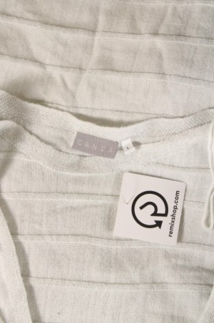 Γυναικείο πουλόβερ Canda, Μέγεθος L, Χρώμα Λευκό, Τιμή 4,66 €