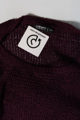 Damski sweter Colours Of The World, Rozmiar L, Kolor Fioletowy, Cena 26,90 zł