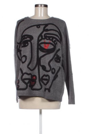 Γυναικείο πουλόβερ Desigual, Μέγεθος M, Χρώμα Γκρί, Τιμή 72,16 €