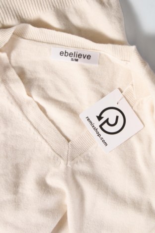 Γυναικείο πουλόβερ Ebelieve, Μέγεθος S, Χρώμα  Μπέζ, Τιμή 14,84 €