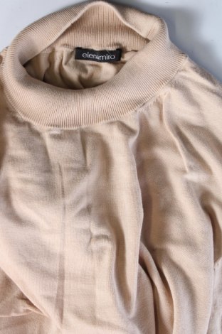 Γυναικείο πουλόβερ Elena Miro, Μέγεθος XL, Χρώμα  Μπέζ, Τιμή 14,57 €