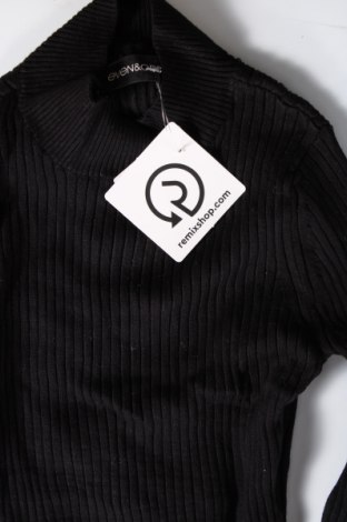 Дамски пуловер Even&Odd, Размер M, Цвят Черен, Цена 11,60 лв.