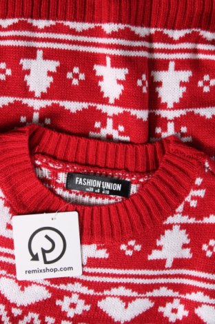 Дамски пуловер Fashion Union, Размер M, Цвят Червен, Цена 16,40 лв.
