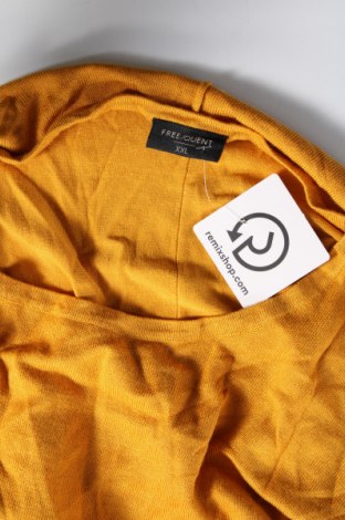 Дамски пуловер Free Quent, Размер XXL, Цвят Жълт, Цена 16,40 лв.