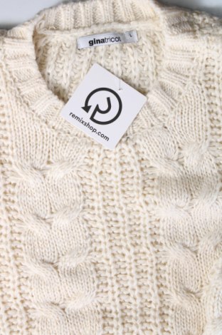 Γυναικείο πουλόβερ Gina Tricot, Μέγεθος L, Χρώμα Εκρού, Τιμή 4,51 €