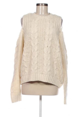 Дамски пуловер Gina Tricot, Размер L, Цвят Екрю, Цена 8,64 лв.