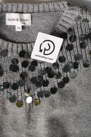 Дамски пуловер Gold & Silver, Размер M, Цвят Сив, Цена 10,25 лв.