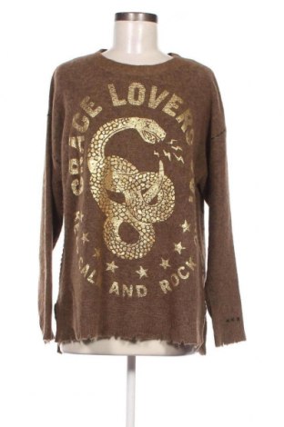 Дамски пуловер Grace, Размер M, Цвят Кафяв, Цена 13,05 лв.