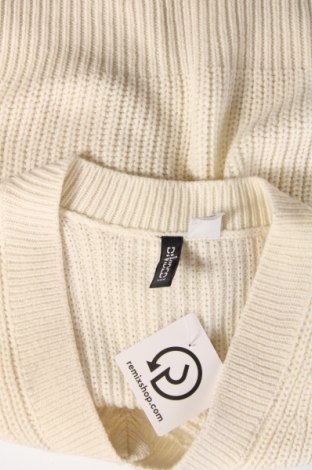 Дамски пуловер H&M Divided, Размер S, Цвят Бял, Цена 7,54 лв.