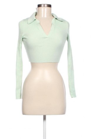 Дамски пуловер H&M Divided, Размер XS, Цвят Зелен, Цена 5,51 лв.