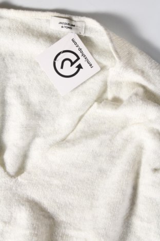 Γυναικείο πουλόβερ Jacqueline De Yong, Μέγεθος L, Χρώμα Λευκό, Τιμή 7,18 €