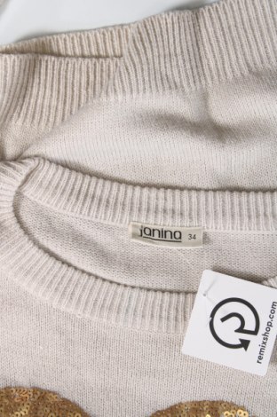 Дамски пуловер Janina, Размер XS, Цвят Сив, Цена 17,60 лв.