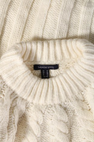 Дамски пуловер Lands' End, Размер M, Цвят Бял, Цена 13,34 лв.