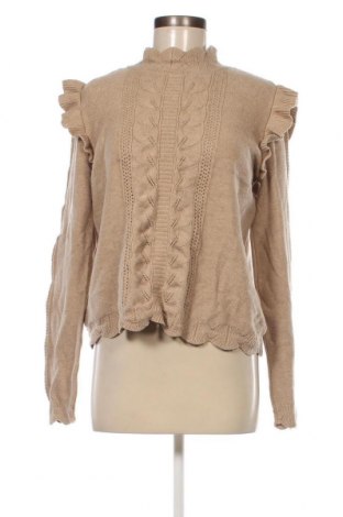 Дамски пуловер Laura Torelli, Размер M, Цвят Бежов, Цена 5,80 лв.