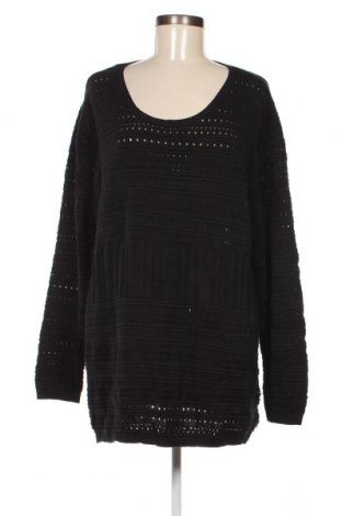 Γυναικείο πουλόβερ Laura Torelli, Μέγεθος 3XL, Χρώμα Μαύρο, Τιμή 12,56 €