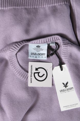 Дамски пуловер Lyle & Scott, Размер M, Цвят Лилав, Цена 21,00 лв.