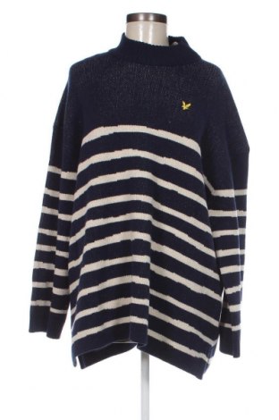Дамски пуловер Lyle & Scott, Размер M, Цвят Син, Цена 22,40 лв.