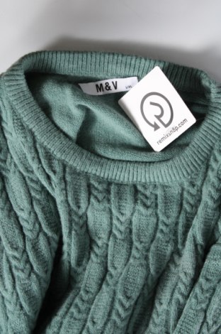 Dámsky pulóver M&V, Veľkosť L, Farba Zelená, Cena  4,93 €
