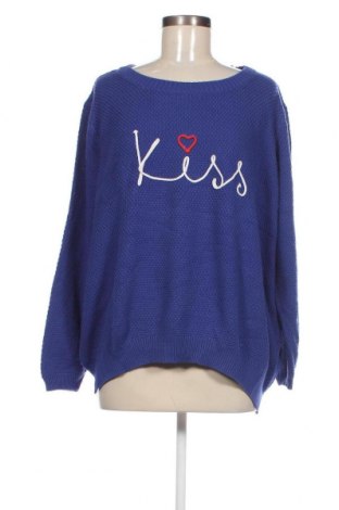Γυναικείο πουλόβερ Maite Kelly by Bonprix, Μέγεθος XXL, Χρώμα Μπλέ, Τιμή 15,22 €