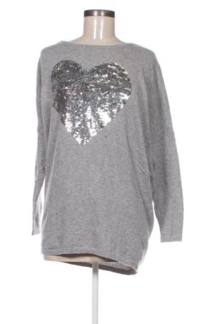 Дамски пуловер Miss Charm, Размер XL, Цвят Сив, Цена 17,40 лв.