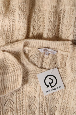 Γυναικείο πουλόβερ Ms Mode, Μέγεθος XL, Χρώμα  Μπέζ, Τιμή 7,18 €