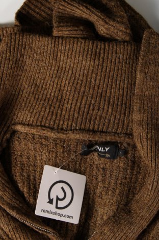 Дамски пуловер ONLY, Размер L, Цвят Кафяв, Цена 7,02 лв.