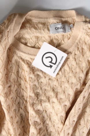 Дамски пуловер ONLY, Размер L, Цвят Бежов, Цена 7,83 лв.