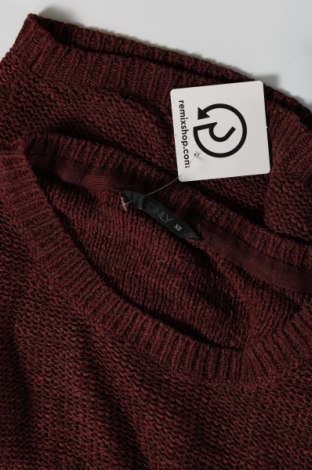 Дамски пуловер ONLY, Размер XS, Цвят Червен, Цена 5,40 лв.