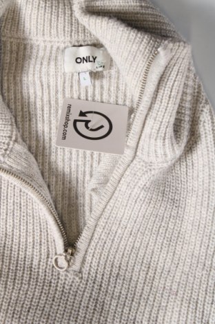 Дамски пуловер ONLY, Размер L, Цвят Сив, Цена 13,14 лв.
