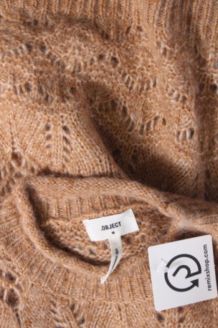 Damski sweter Object, Rozmiar M, Kolor Brązowy, Cena 19,67 zł