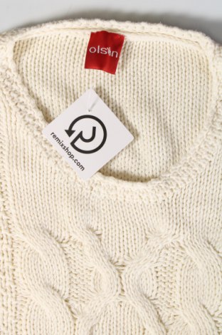 Дамски пуловер Olsen, Размер L, Цвят Екрю, Цена 9,02 лв.
