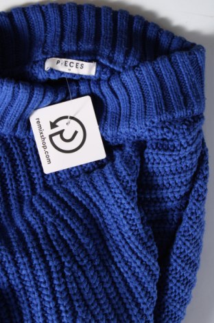 Γυναικείο πουλόβερ Pieces, Μέγεθος M, Χρώμα Μπλέ, Τιμή 4,92 €