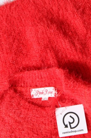 Dámsky pulóver Pink Rose, Veľkosť XS, Farba Červená, Cena  3,95 €