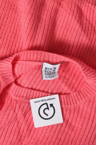 Дамски пуловер Rock Your Curves by Angelina Kirsch, Размер XXL, Цвят Розов, Цена 8,41 лв.