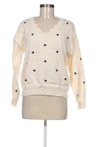 Γυναικείο πουλόβερ SHEIN, Μέγεθος M, Χρώμα Εκρού, Τιμή 7,18 €