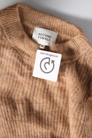 Γυναικείο πουλόβερ Second Female, Μέγεθος XS, Χρώμα Καφέ, Τιμή 5,75 €