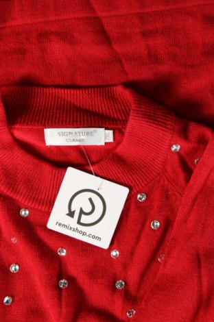 Γυναικείο πουλόβερ Signature, Μέγεθος XXL, Χρώμα Κόκκινο, Τιμή 5,02 €
