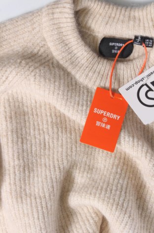 Дамски пуловер Superdry, Размер L, Цвят Екрю, Цена 37,10 лв.