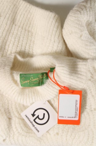 Дамски пуловер Superdry, Размер L, Цвят Бял, Цена 39,22 лв.