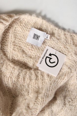 Дамски пуловер Tiffany, Размер L, Цвят Бежов, Цена 8,20 лв.