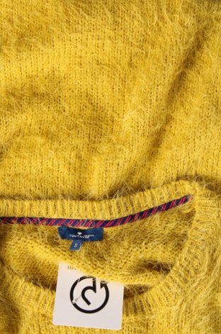 Дамски пуловер Tom Tailor, Размер S, Цвят Жълт, Цена 13,53 лв.