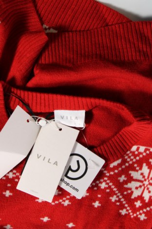 Дамски пуловер VILA, Размер XL, Цвят Червен, Цена 9,30 лв.