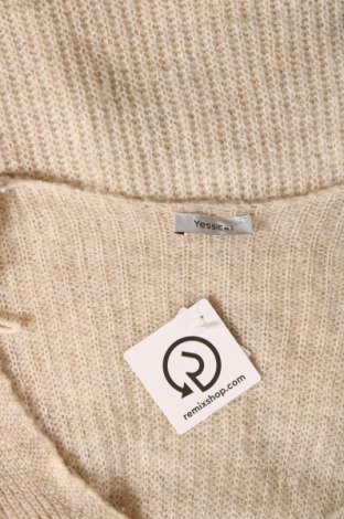 Дамски пуловер Yessica, Размер L, Цвят Бял, Цена 17,60 лв.