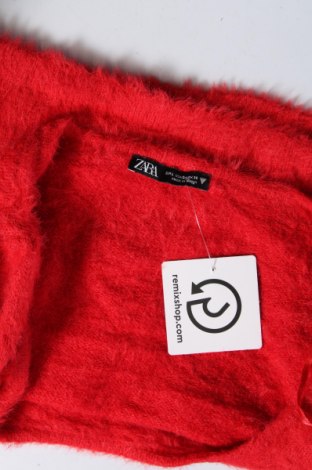 Dámský svetr Zara, Velikost L, Barva Červená, Cena  120,00 Kč