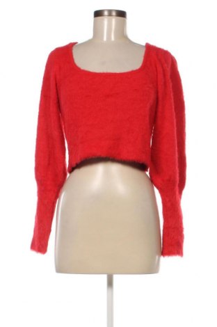 Дамски пуловер Zara, Размер L, Цвят Червен, Цена 13,50 лв.